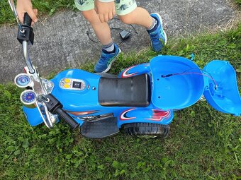 Elektrická motorka M8 - Modrá - 4