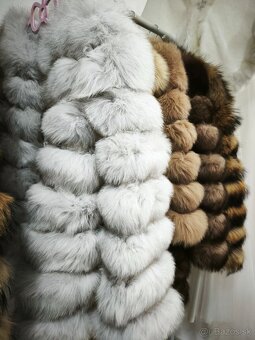Kožuch pravá kožušina polárna líška - 4