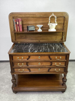 Starožitná komoda s výklopným platom - 4