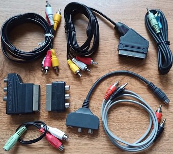 ✔️ HDMI kabel a TV kable, scart, USB kable - 4
