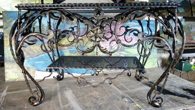 Barokový exkluzívny kovaný stolík - 4