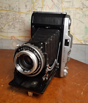 měchový fotoaparát Ercona II, Carl Zeiss Tessar, TOP stav - 4