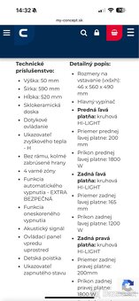 Sklokeramická varná doska Concept - 4