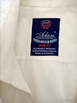 Svadobná košeľa, vesta, kravata a vreckovka - 4