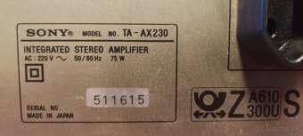 Predám zosilovač Sony TA-AX230 - 4