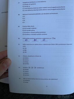 Predám súbor otázok a odpovedí na prijímacie skúšky na uvlf - 4