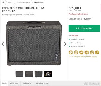 Fender GB Hot Rod Deluxe 1x12 box - 4