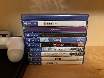 Predám Playstation 4 Slim 500GB + 2 Controllery + 10 hier - 4