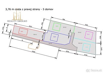 Na predaj pozemky 3175m2 určené k výstavbe rodinných domov - - 4