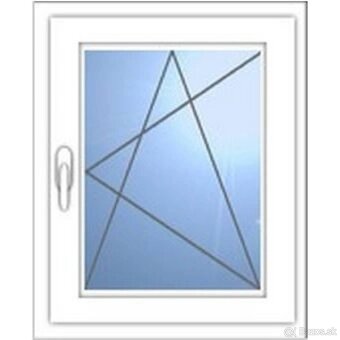 KUPIM Plastové okná ,  širka 54 cm X 80 cm výška , 3ks - 4