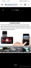 auto kamera 4k predná +zadná +kabeláž - 4