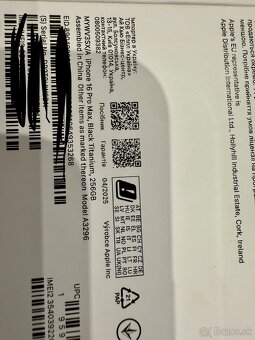 iPhone 16 Pro Max 256GB black - nový neotvoreny - 4