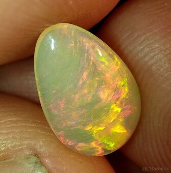 Drahý opál 1,25ct slza WELO ETIOPIA - 4