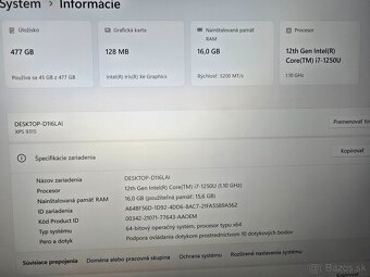Dell XPS 13 9315 so 4K displejom v super stave s i7 procesor - 4