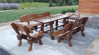 Záhradný nábytok. Masívny nábytok. Drevený nábytok. Dubový - 4