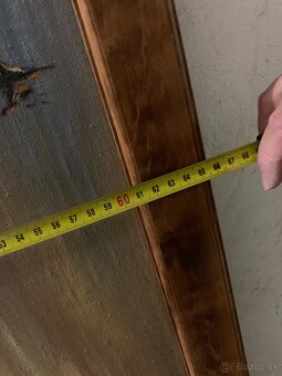 Olejomaľovaný obraz- Les a západ slnka - 4