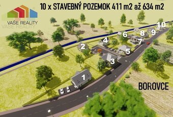 NA PREDAJ STAVEBNÝ POZEMOK 514 M² BOROVCE, okr. Piešťany /VO - 4