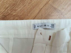 Biele nohavice Amisu 38 - 4