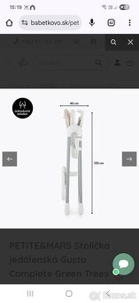 Stolička jedálenská detska PETITE&MARS  Gusto - 4