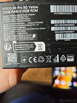Poco X6 Pro 12gb/512gb žltý - 4