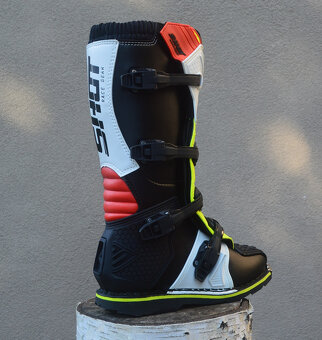 topánky mx boty shot červeno žlto neon čierne - 4
