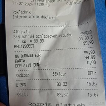 Zvlhčovač a ochladzovač vzduchu Sencor SFN6011WH - 4