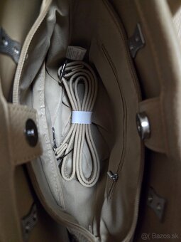 Karl Lagerfeld kabelka krémová - 4