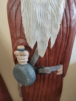 Drevorezba -2 postavy - V 85 cm - 4