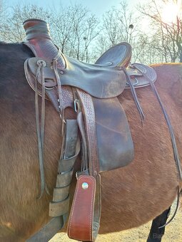 Westernové sedlo Wade (extra široké) - 4