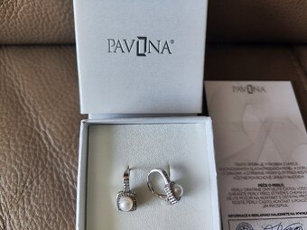 Náušnice N.Pavona s perlou - 4