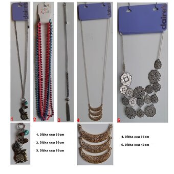 Nahrdelniky - bizuteria Claire's - 4