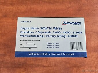 Bodové svetlo Segon Basic 20W CCT 3K 4K 6K - 4