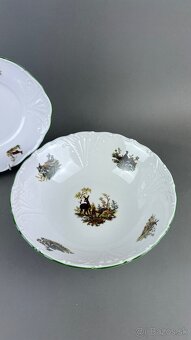 Obedová súprava, NOVÁ, poľovnícky porcelán - 4