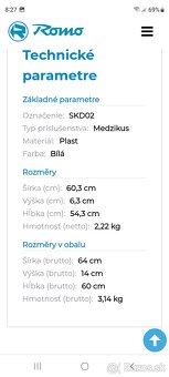 Medzikus na práčku a sušičku zn.Romo - 4