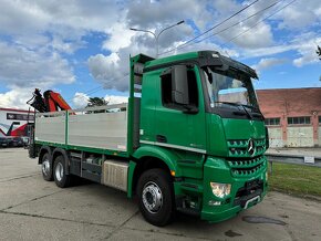 MERCEDES EURO 6 Valník s hydraulickou rukou PALFINGER ,EURO6 - 4