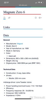 MAGNAT Zero 6 …. Repro sústava - 4