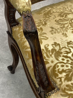 honosné rokokové kresielka 1900 - 4