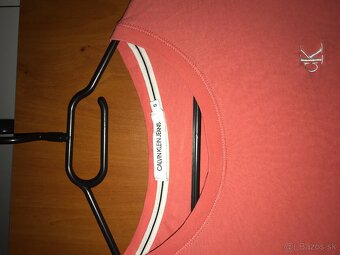 CALVIN KLEIN originál lososové damske tricko S - 4