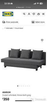 Rozkladacia sedačka IKEA Asarum - 4