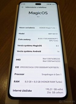 Honor Magic 7 Lite 256GB docasne pozastaveny predaj - 4