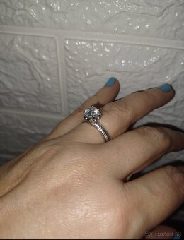 Strieborný prsteň so zirkónom v.55-NOVÝ - 4