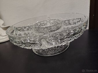 Sklenená nádoba na občerstvenie,oriešky a podobne - 4