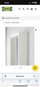 Biele zrkadlo Ikea Nissedal - 4