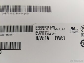 predám 14" display (displej) z notebooku HP elitebook 8440p - 4