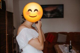 Trblietkavé svadobné šaty - 4