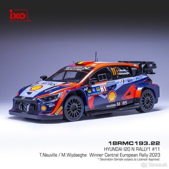 Modely Hyundai i20 Rally1 1:18 IXO - 4