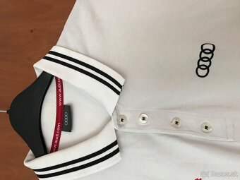 AUDI originál white pánske polotricko XL - 4