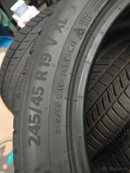 245/45 R 19 102 V zimné CONTINENTAL + alu 5 x 112. - 4