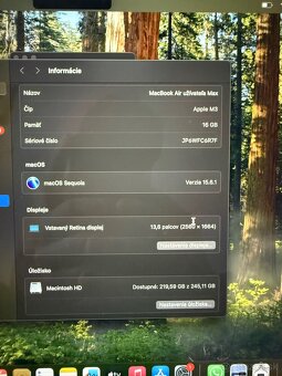 Macbook Air M3 13" 2024 | 16GB ram, 256gb, 20 cyklov - 4