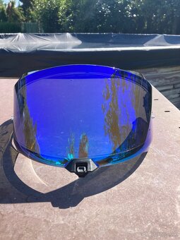 Plexi na prilbu KYT R2R blue - 4